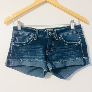 Mudd Distressed Shorts With Secured Hem